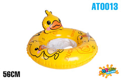 AirTime™ Kids Inflatable Duck Swim Ring with Seat 56cm - Ages 1-2yrs