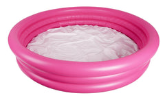 AirTime™ Inflatable 3 Ring Pink Kiddies Pool 152x30cm - Age 2-6yrs