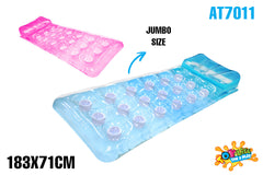 AirTime™ Inflatable Air Mattress 183x71cm - Pink or Blue