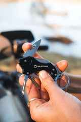 Wildtrak™ 6 in 1 Multi Function Tool Key Ring with Army Knife