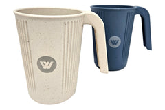 350ml Wheat Straw Cup - Available in Blue or Natural