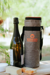 Wildtrak™ Staycool 1.5L Wine Bottle Soft Cooler Storage Bag with Zip Lid and Adjustable Shoulder Strap