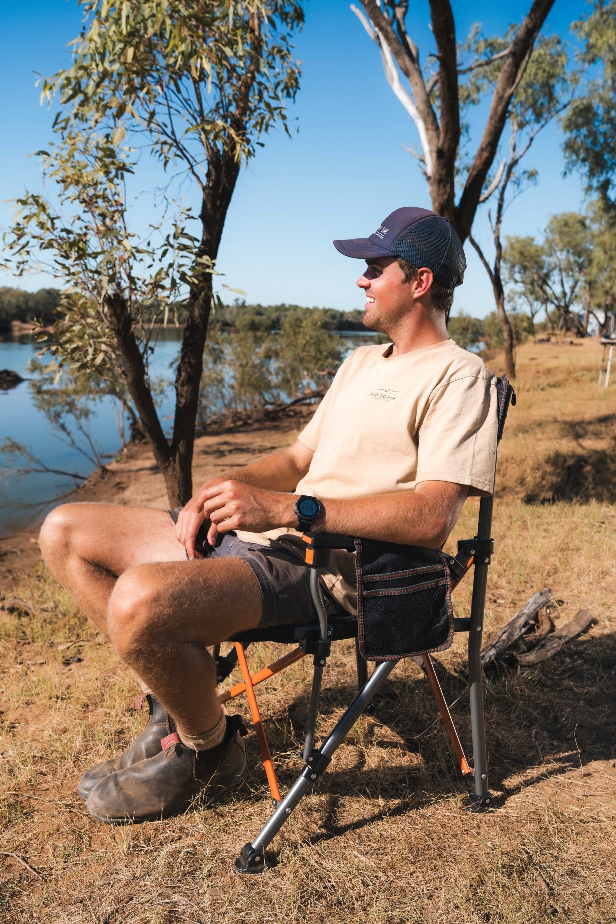 Deluxe Nannup Camp Chair for Camping and Events (Folding Chair + Carry Bag)