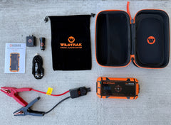 Wildtrak™ Heavy-Duty 2000A 16KMAH HP Lithium Car & 4WD Jump Starter (Petrol & Diesel) with Case, USB C Port & Wireless Charging