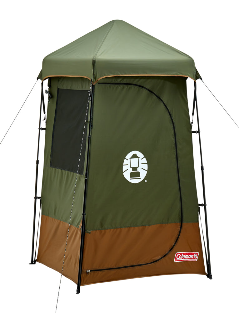 Coleman™ Instant Up Single Shower Ensuite Tent, Vented, Heavy Duty Floor, Storage Pockets, Silver Lined, Shower Hose Access Port