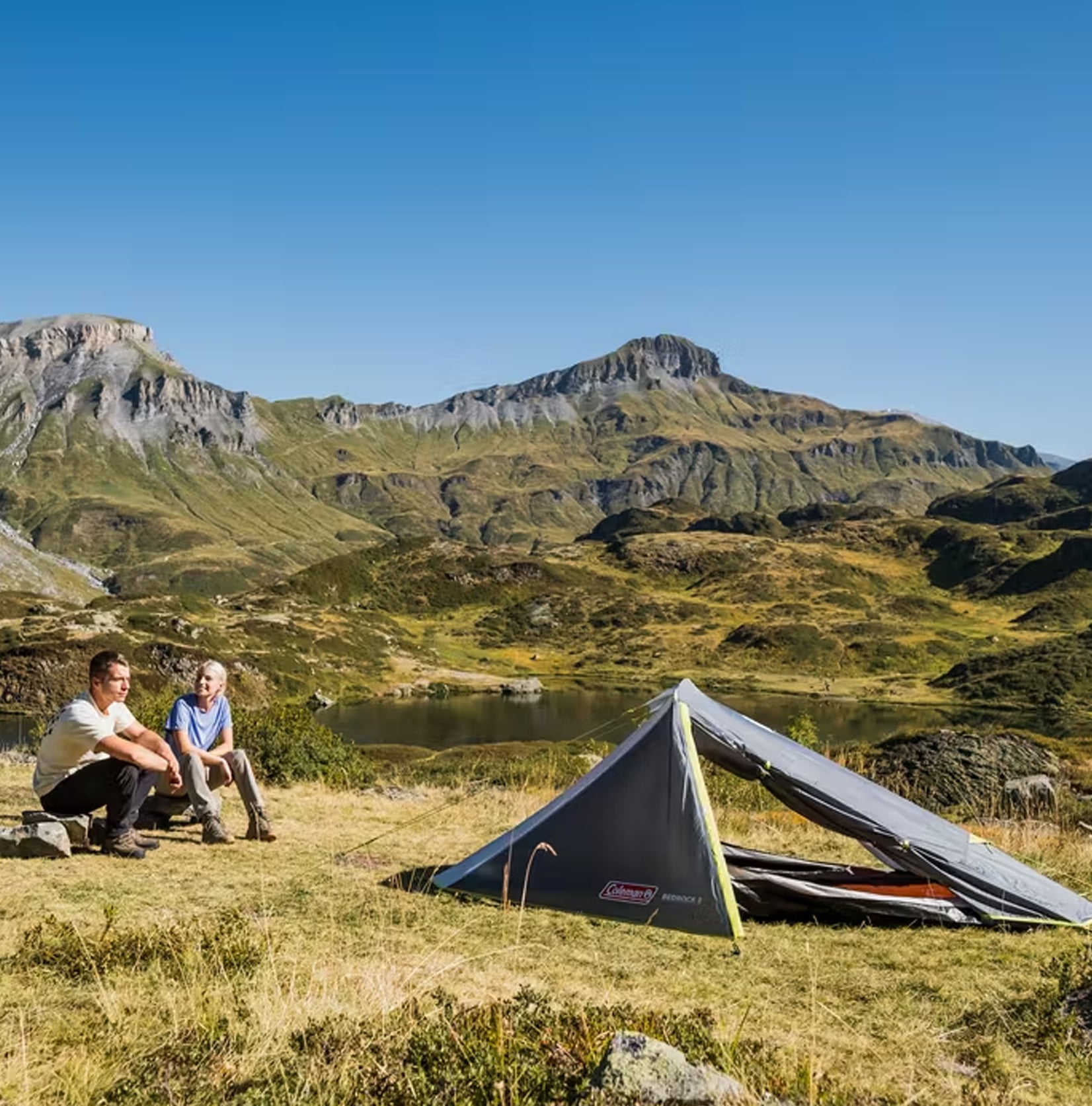 Coleman Bedrock 2 Person Tent Lightweight Flexable Fibreglass Poles Wildtrak Leisure Australia