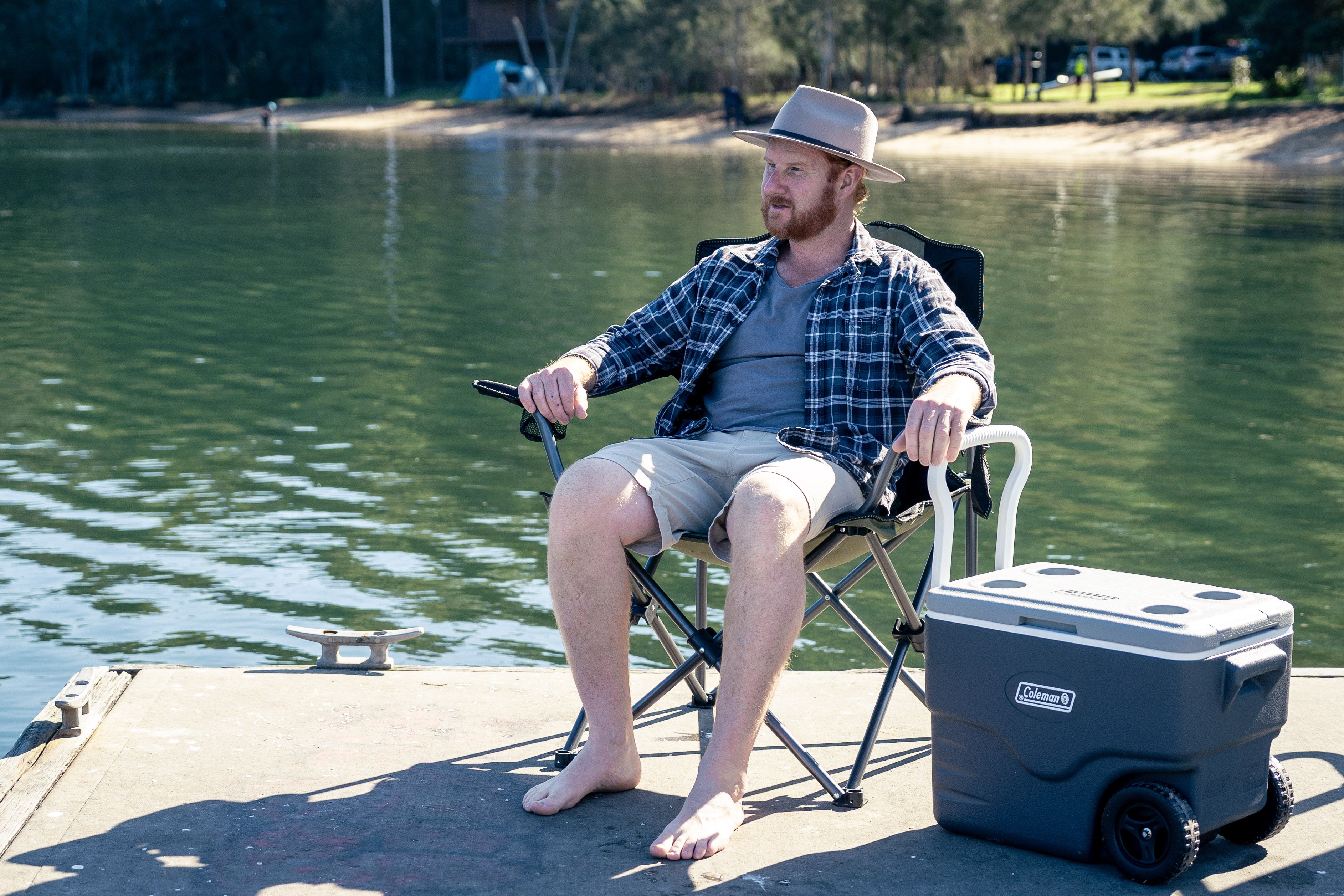 Coleman™ Extreme Cooler 38L Grey with Heavy Duty Wheels and Towing Handle