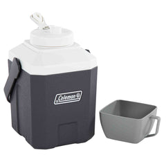 Coleman™ Extreme Cooler Jug 2.7L Grey with Carry Handle Drinking Cup Cap