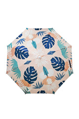 Good Vibes™ 1.8m Beach Umbrella with Carry Bag, Shoulder Strap - Blush Palm