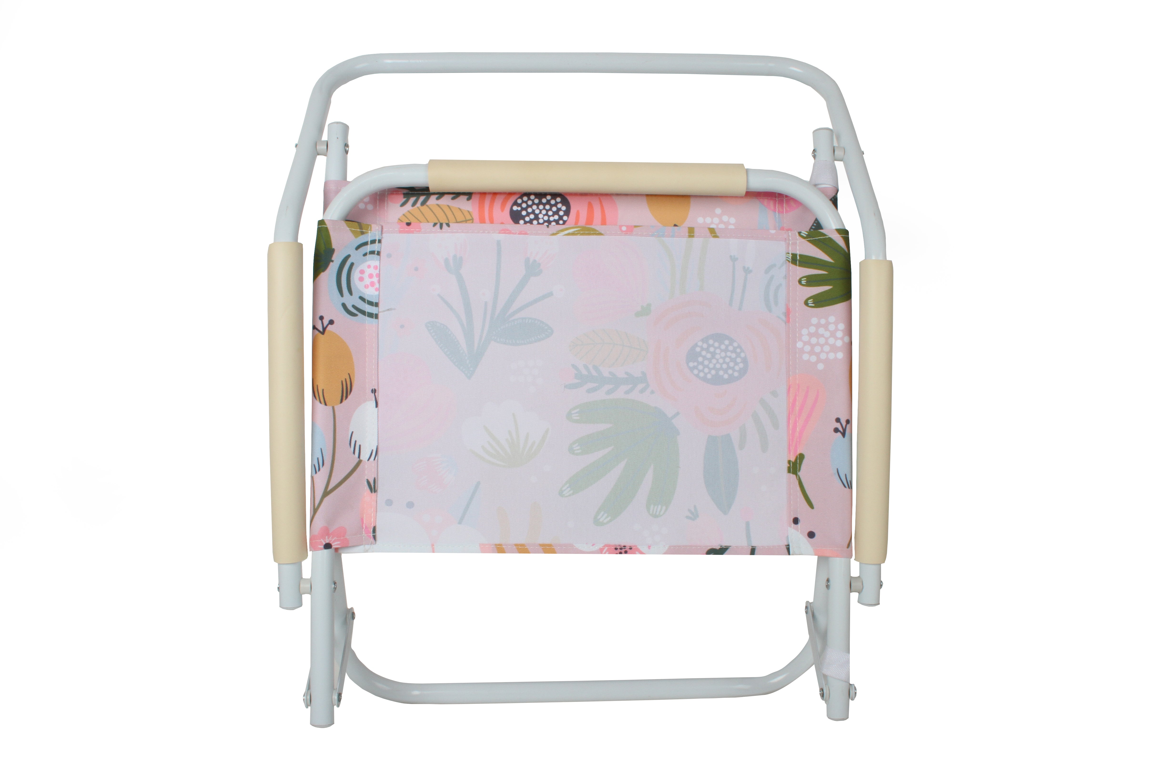 Good Vibes™ Foldable Beach Chair with Carry Strap, Lightweight & Portable, High Back, Powder Coated Frame - Peony Bloom