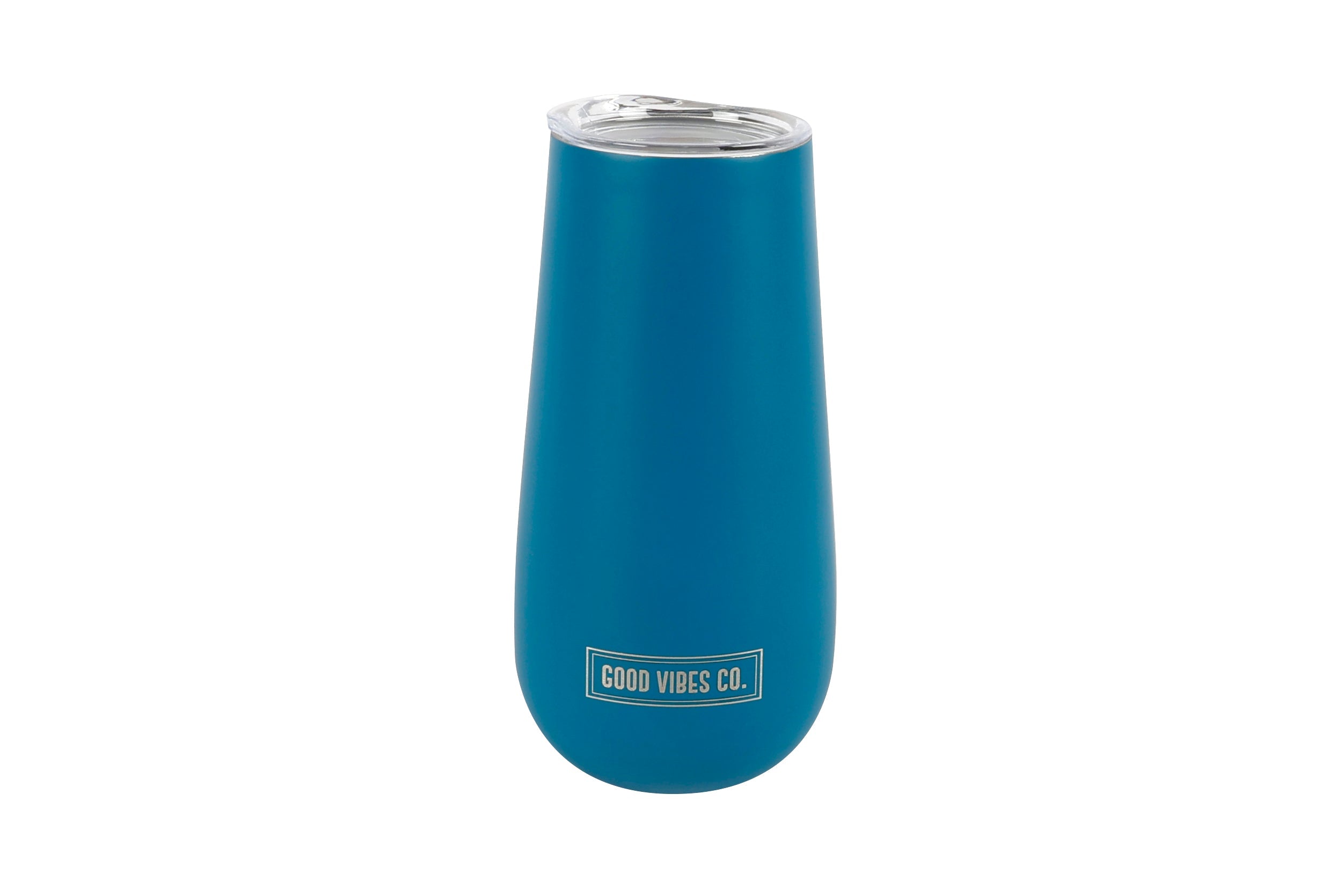 Good Vibes™ 175ml Insulated Double Wall Stainless Steel Travel Cup with Lid, Durable Matt Finish - Dove White