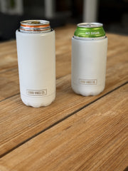 Good Vibes™ Insulated Double Wall Stainless Steel Skinny Bottle Can Cooler - Dove White