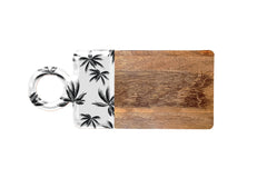 Good Vibes™ Mango Wood & Enamel Serving Board 46cm - Havana