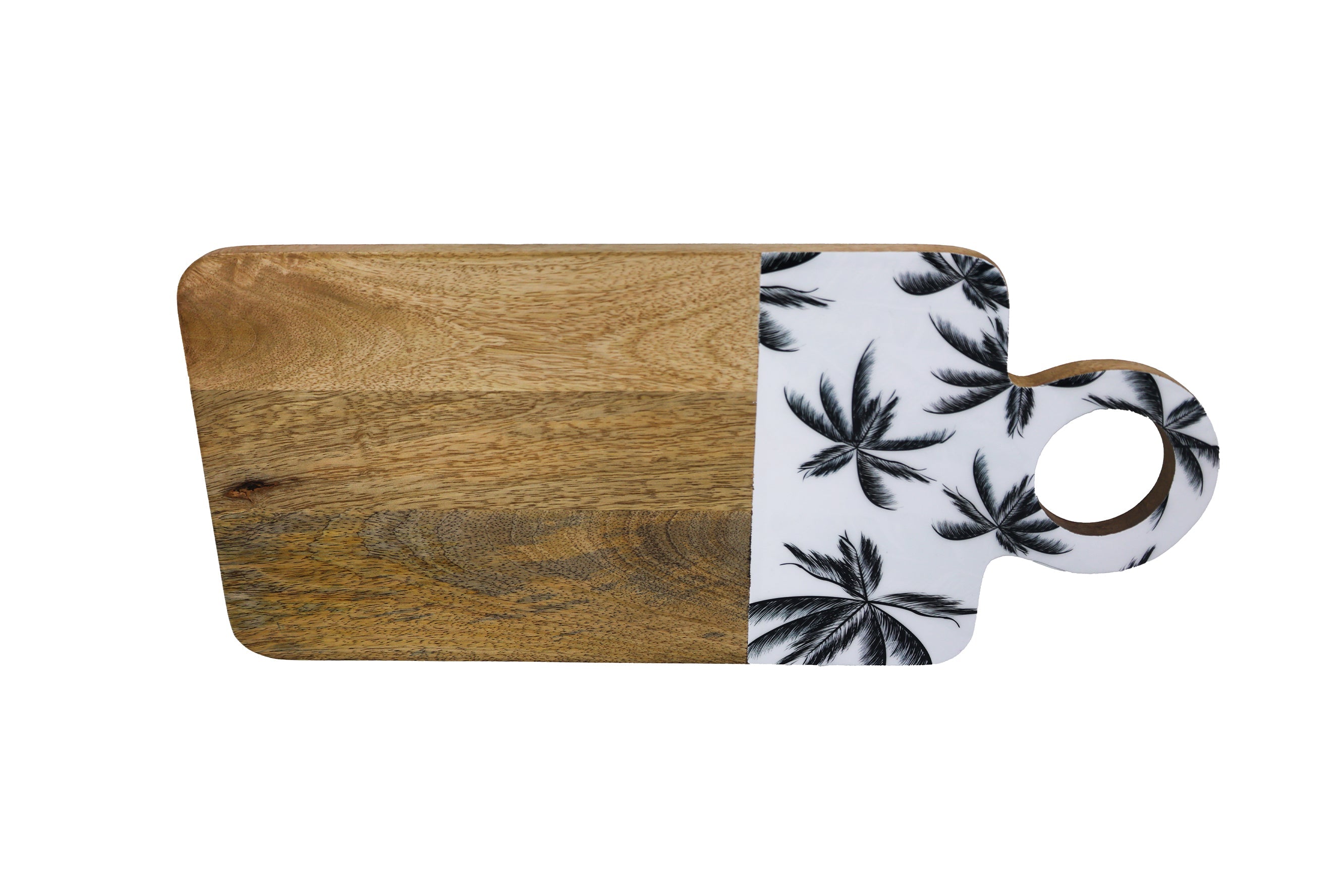 Good Vibes™ Mango Wood & Enamel Serving Board 46cm - Havana