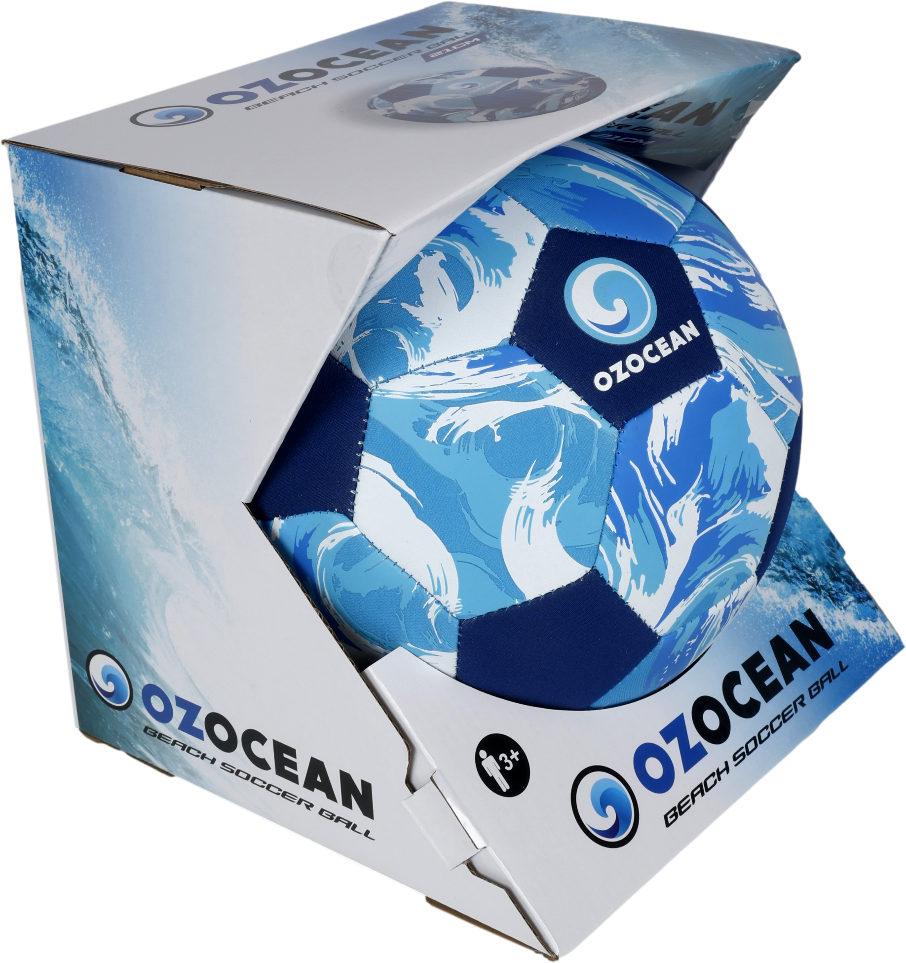 OzOcean Neoprene Beach Soccer Ball 21cm Ages 3+