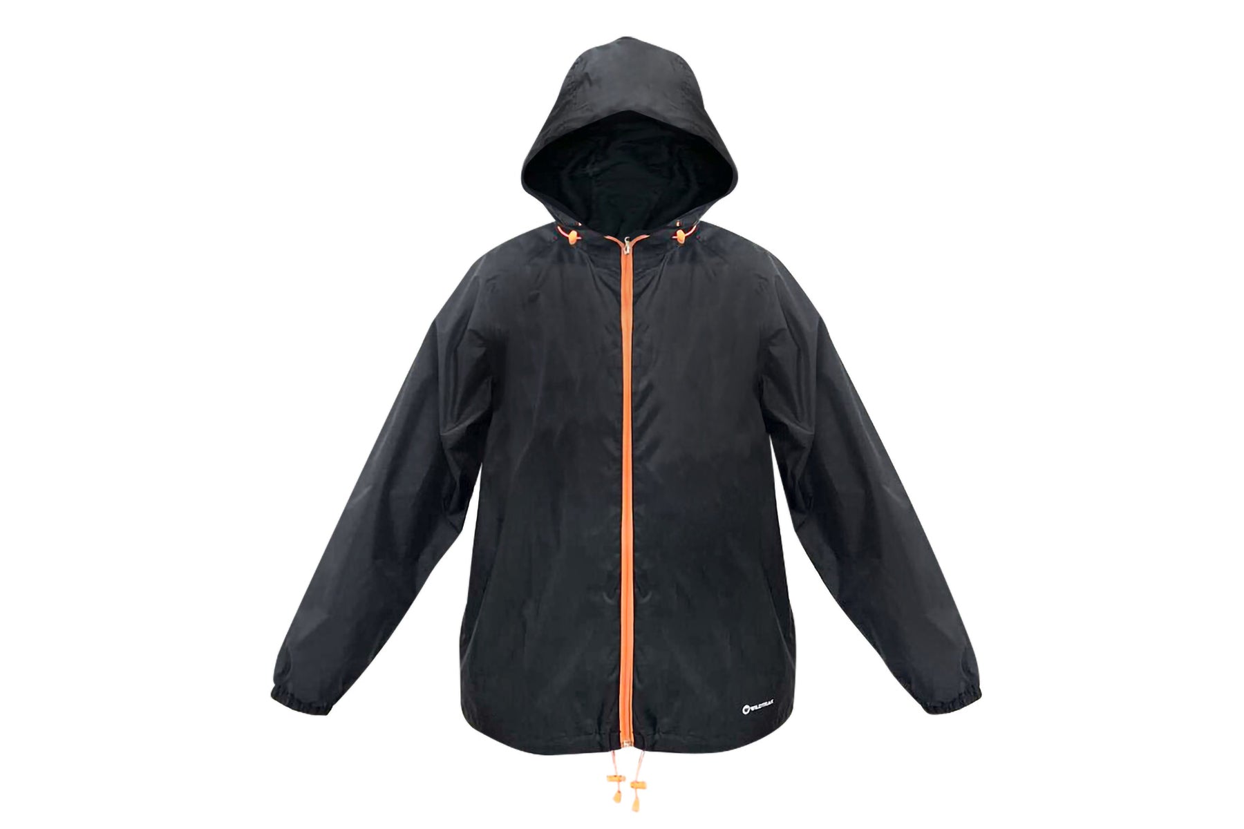 UNISEX STOWAWAY RAIN JACKET LARGE - BLACK