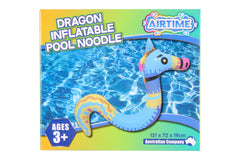 AirTime™ Inflatable Dragon Pool Noodle 131x72x19cm - Ages 3+