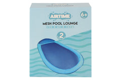 AirTime™ Mesh Inflatable Pool Loungers Blue or Pink 175x89x14cm