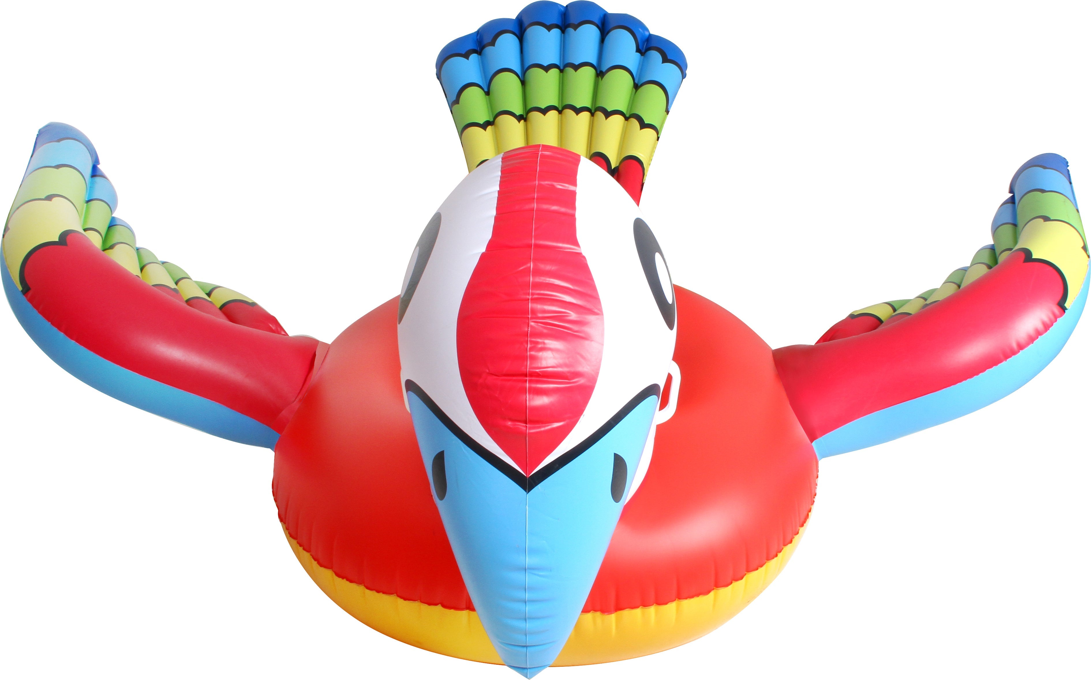 AirTime™ Inflatable Giant Parrot Float with Handles 186x221x95cm - Ages 6+