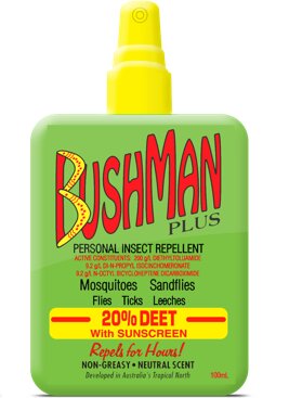 BUSHMAN PLUS PUMP SPRAY 20% DEET WITH SUNSCREEN 100ML