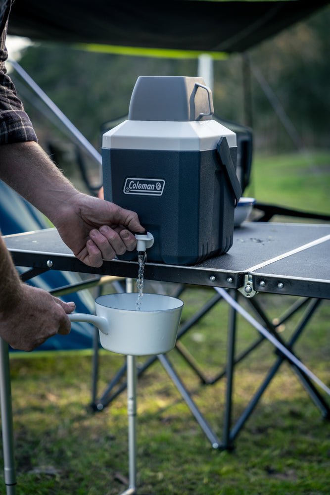 Coleman™ Extreme Cooler Jug 5.5L Grey with Carry Handle Drinking Cup Cap and Tap