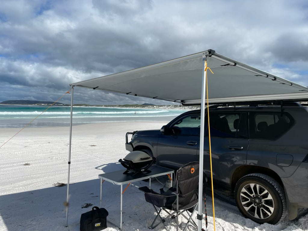 Thorny Devil™ Frontier 600D  Deluxe Side Awning 2.5Mx2.5M Aluminum Suits larger vehicles